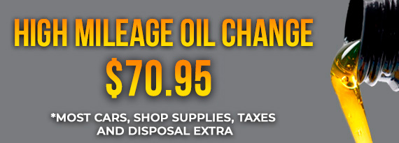 High Mileage Oil Change Special